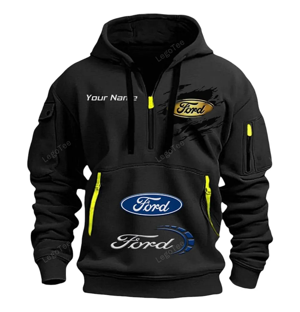 Pickup Legend Hoodie Half Zipper, Game Ready Half-Zip Hoodie CAR113 - Black - Image 2