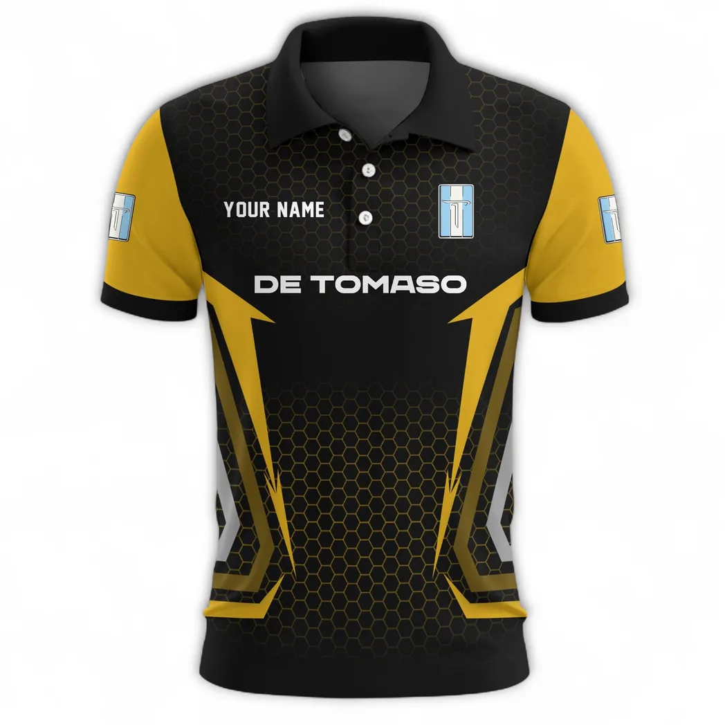 Power Cruiser Polo Shirt, Street-Ready Button Shirt CAR526 - Yellow - Image 2