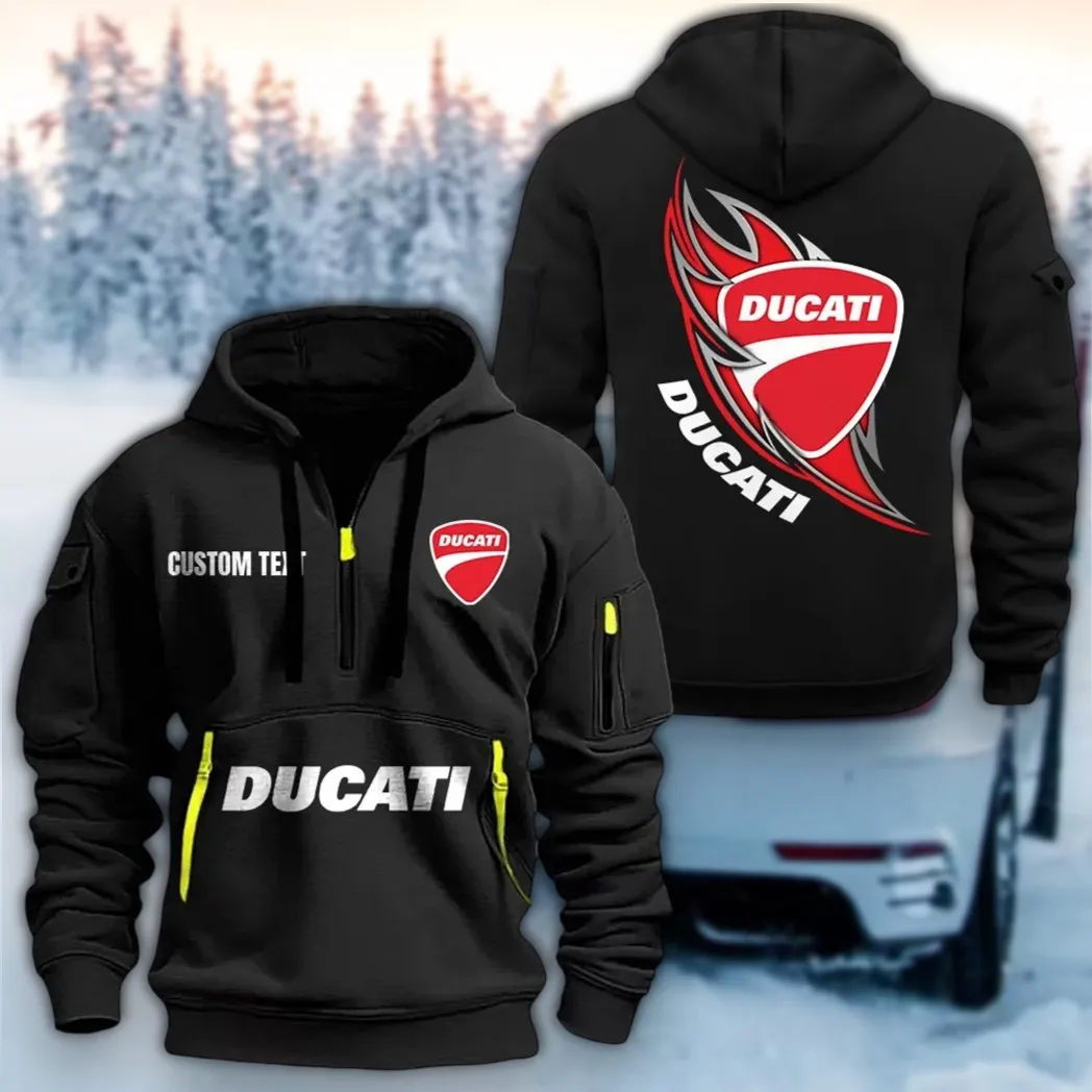 Precision Racer Hoodie Half Zipper, Active Supporter Half-Zip Hoodie CAR170 - Black