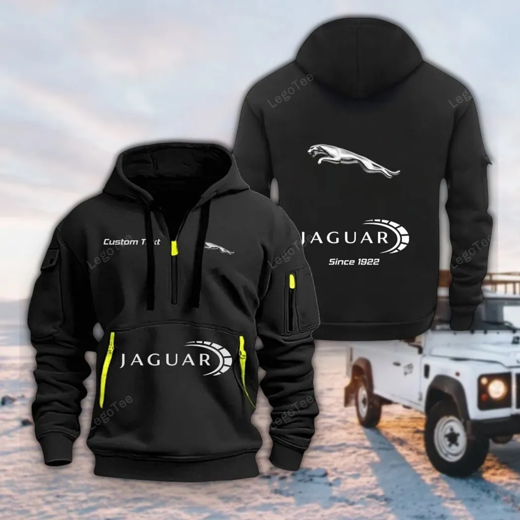 Prestige Automobile Hoodie Half Zipper, Warm Up Hoodie CAR052 -Black