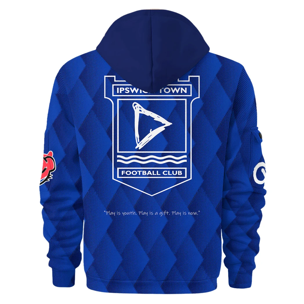 Pride of Burnley Hoodie Half Zip 3D, Bold Fan Hoodie HVN1308 - Image 3