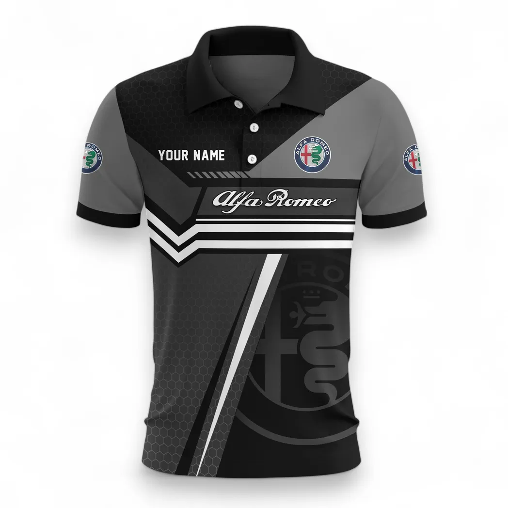 Racing Heritage Polo Shirt, Casual Street Button Shirt CAR525111025037 - Image 2