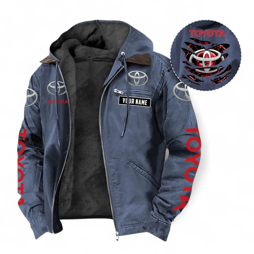 Reliable Car Hooded And Flannel Hoodie, Durable & Casual Streetwear For Car Lovers CAR391 - Navy Blue - Image 2