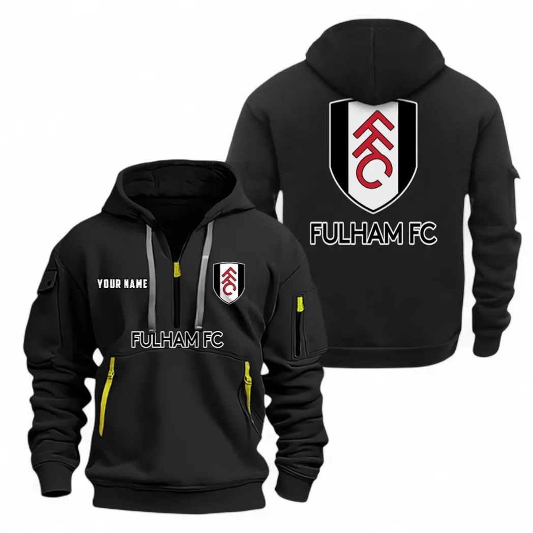 Riverside Whites Hoodie Half Zipper, Supporter Spirit Hoodie EPL104 - Black