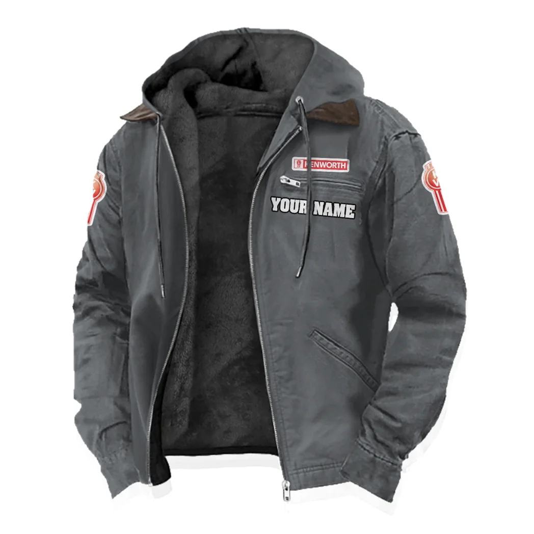 Road-Ready Truck Flannel Hoodie, Road Life Flannel HVN1327KE - Gray - Image 3