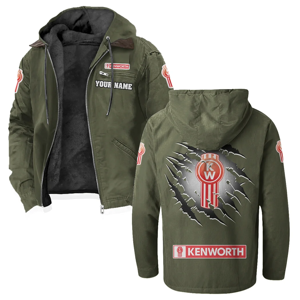 Road-Ready Truck Flannel Hoodie, Road Life Flannel HVN1327KE - Green - Image 2