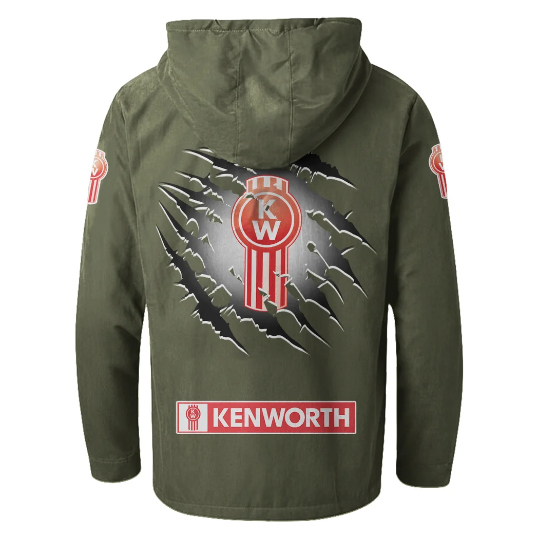 Road-Ready Truck Flannel Hoodie, Road Life Flannel HVN1327KE - Green - Image 4