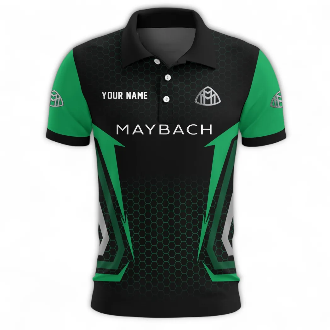 Road Spirit Polo Shirt, Comfortable Everyday Button Shirt CAR526 - Green - Image 2