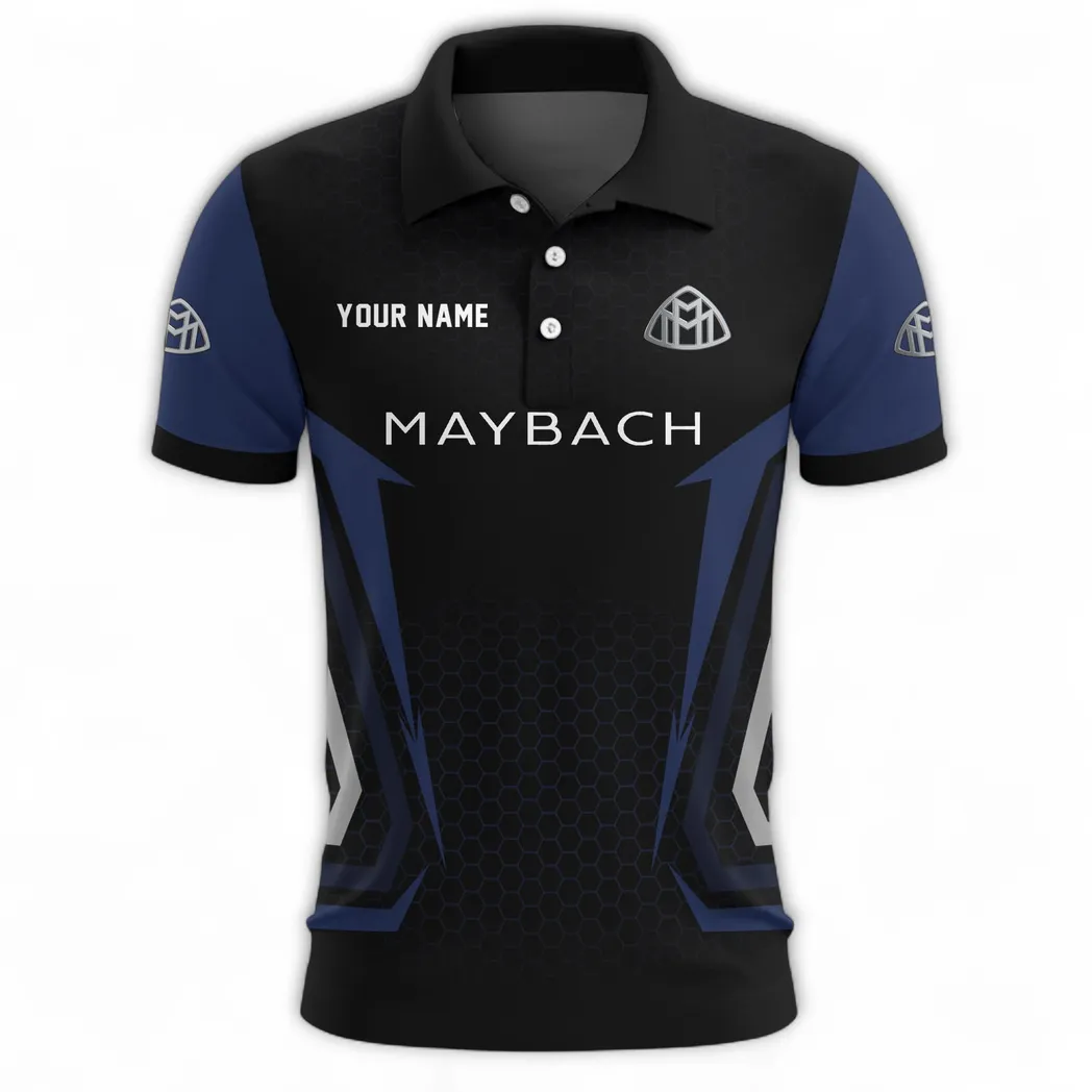 Road Spirit Polo Shirt, Comfortable Everyday Button Shirt CAR526 - Navy - Image 2