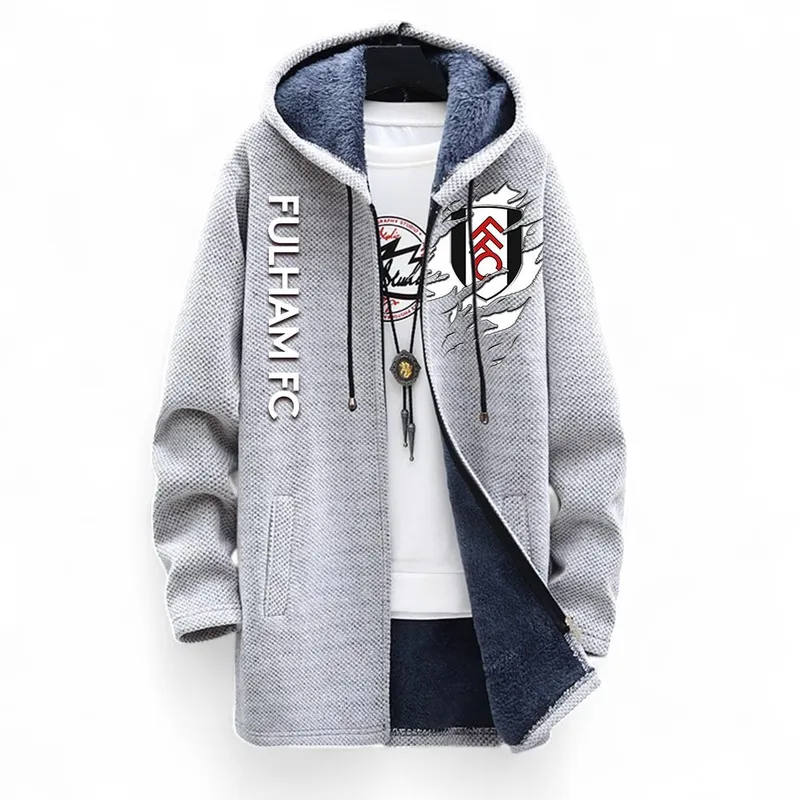 Sky Spirit Crew Fleece Windbreaker Jacket, Outdoor Fan Windbreaker EPL127 - White - Image 2