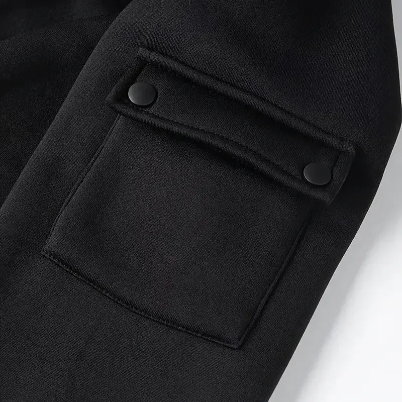 Smart EV Hoodie Half Zipper, Bold Fan Hoodie CAR198 - Black - Image 5