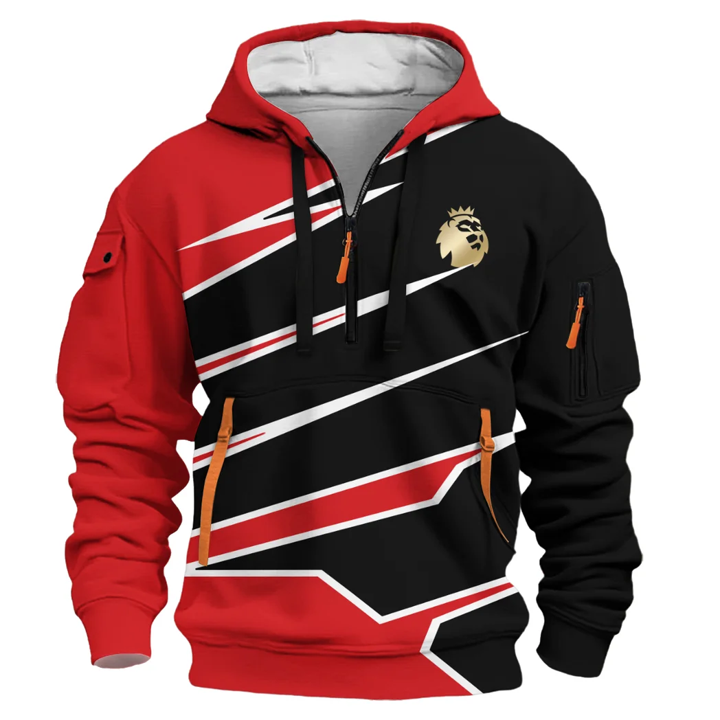 South Coast Supporters Hoodie Half Zip 3D, Casual Sport Half-Zip Hoodie HVN1316BO - Image 2
