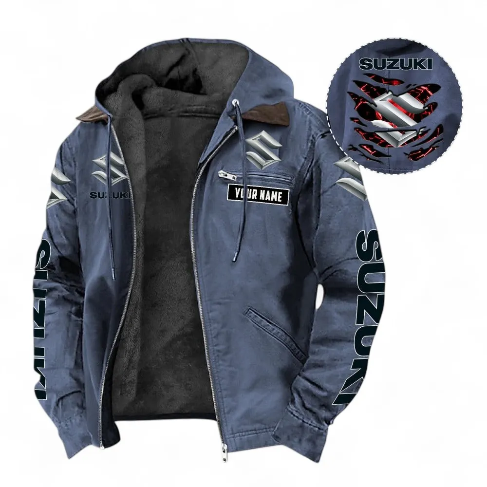Speed Demon Hooded And Flannel Hoodie, Adventure-Ready Hoodie For Car Lovers CAR391 - Navy Blue - Image 2