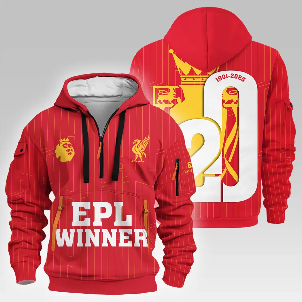 Sport Hoodie Half Zipper, Design Logo Hoodie For Sport Fans HVN102 -