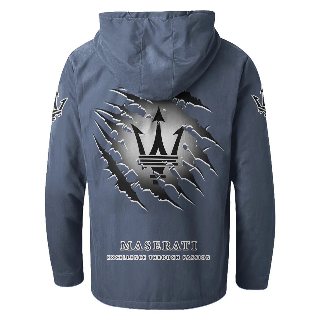 Supercar Flannel Hoodie, Garage-Ready Flannel Shirt HVN1327MA - Navy Blue - Image 4