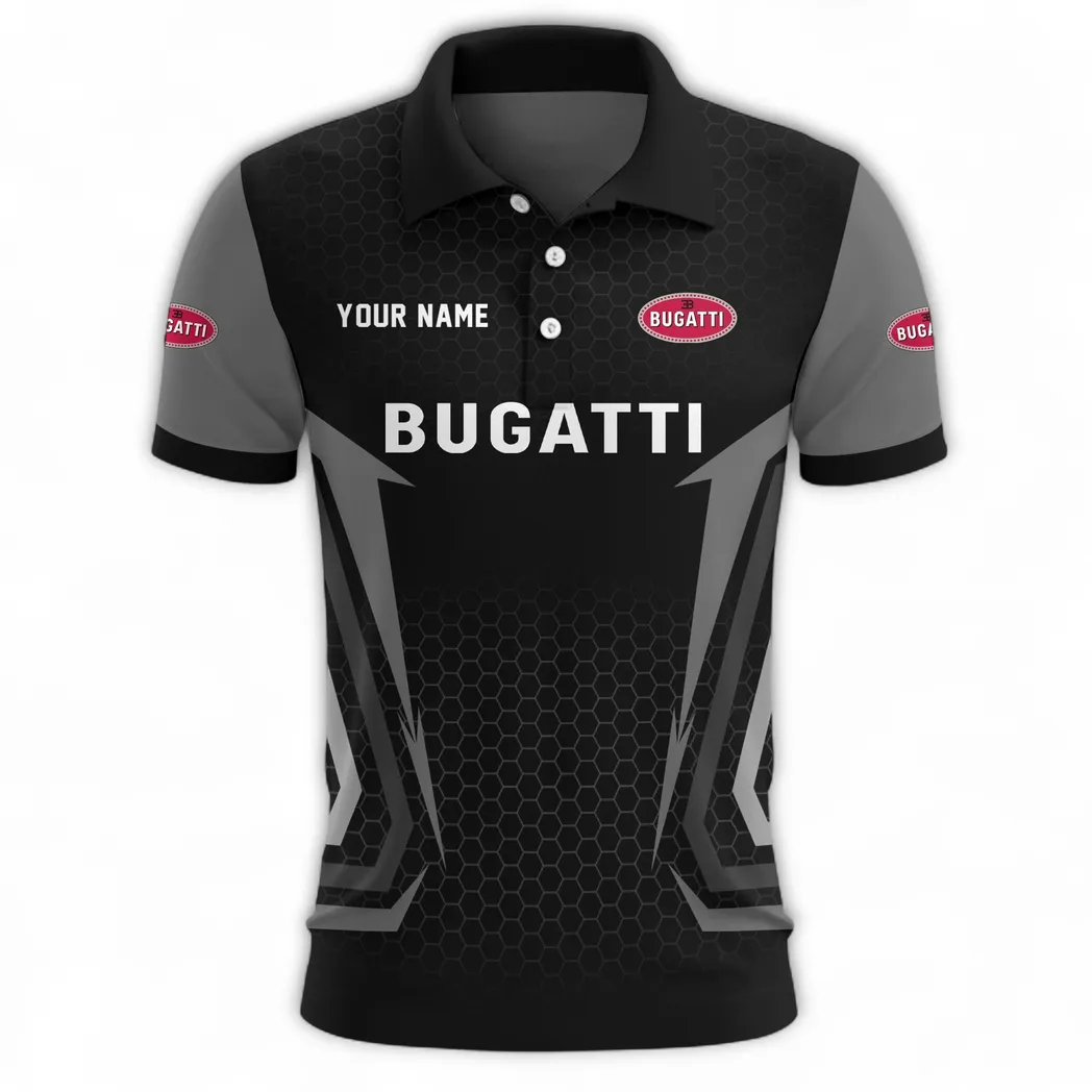 Supercar Polo Shirt, Comfortable Everyday Button Shirt CAR526 - Gray - Image 2