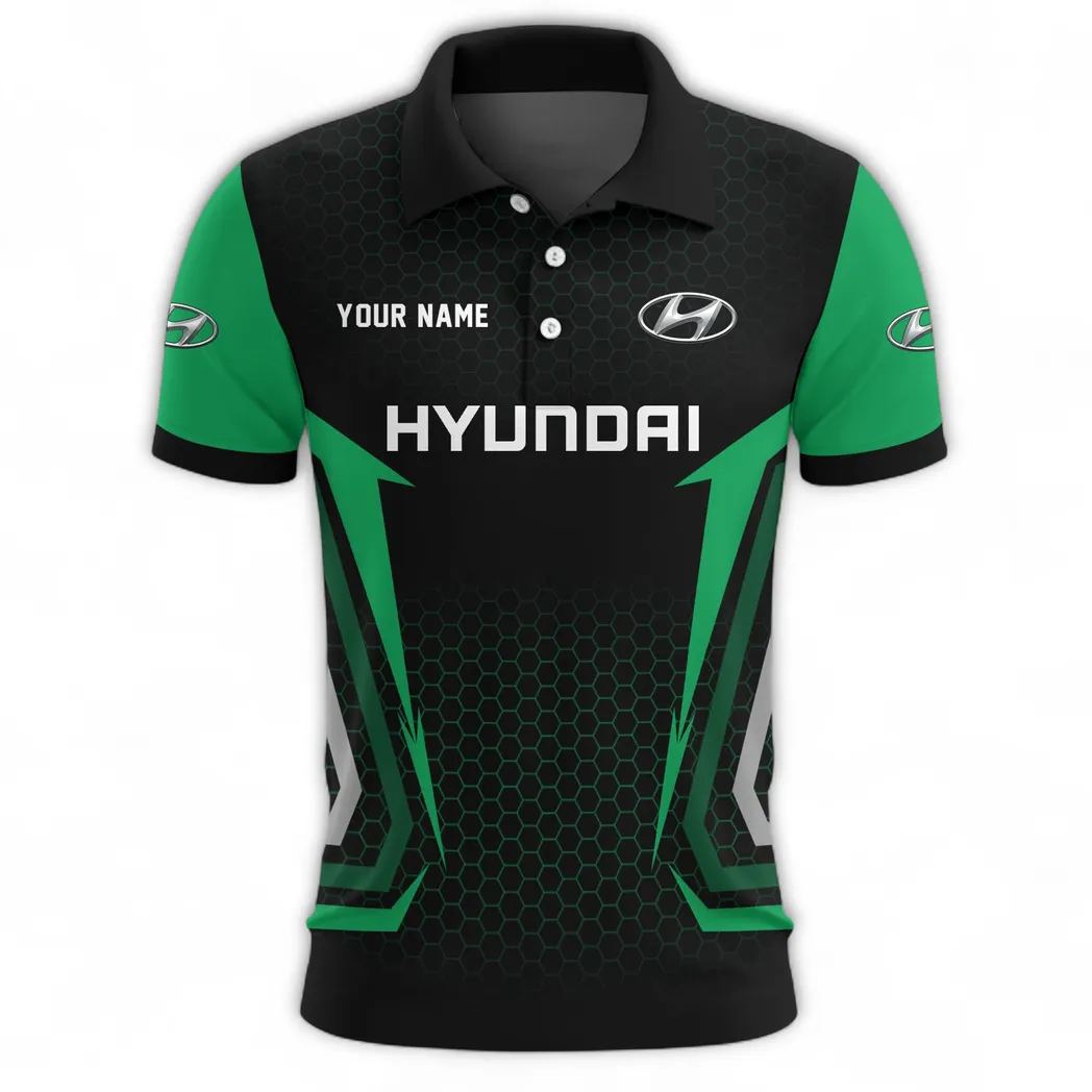 SUV Polo Shirt, Adventure-Ready Button Shirt CAR526 - Green - Image 2