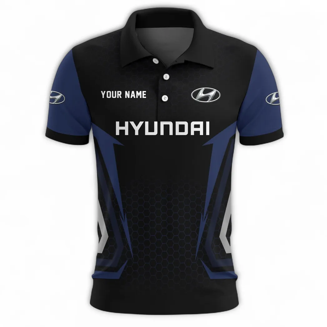 SUV Polo Shirt, Adventure-Ready Button Shirt CAR526 - Navy - Image 2