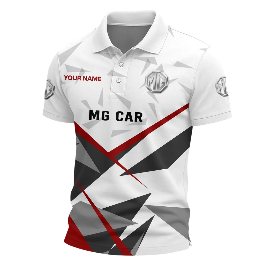 Timeless Convertible Polo Shirt, Classic Comfort Button Shirt CAR523111825149-Red