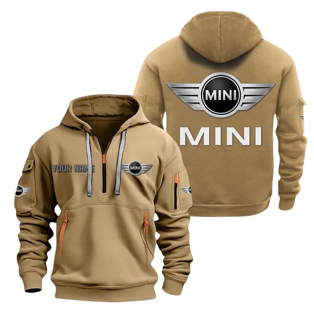 Tiny Cruiser Hoodie Half Zipper, Game Time Hoodie CAR200 - Khaki - Image 2