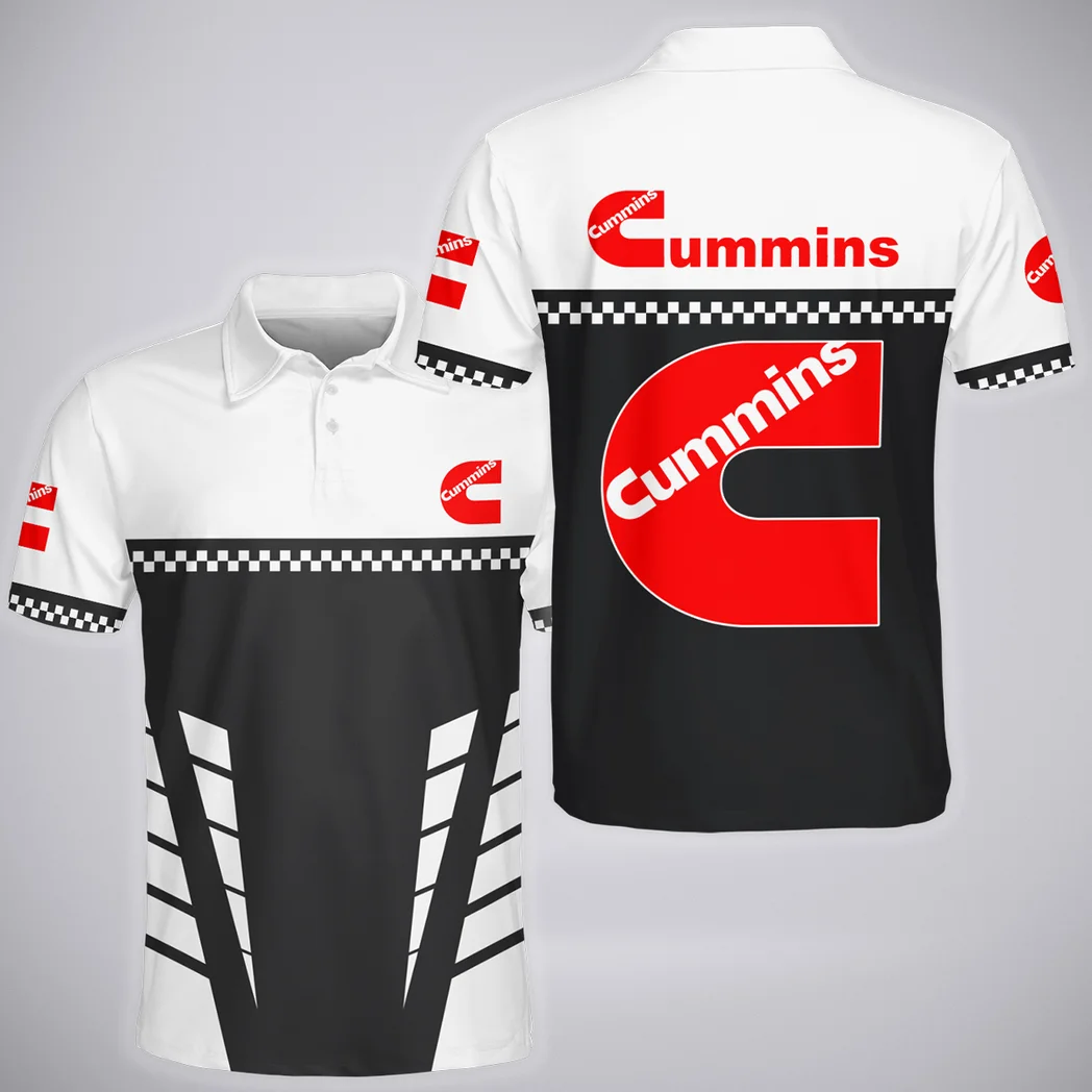 TorqueMaster Power Polo Shirt Exclusive Logo, Sporty Urban Button Shirt HVN1385CU - Image 2