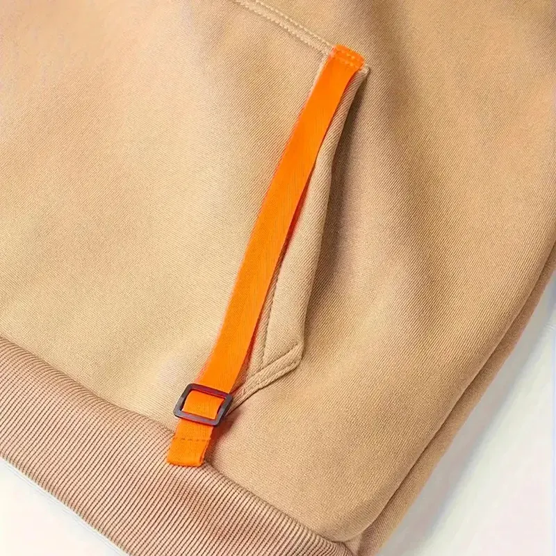 Tough Truck Hoodie Half Zipper, Game Ready Half-Zip Hoodie CAR019 -Khaki - Image 3