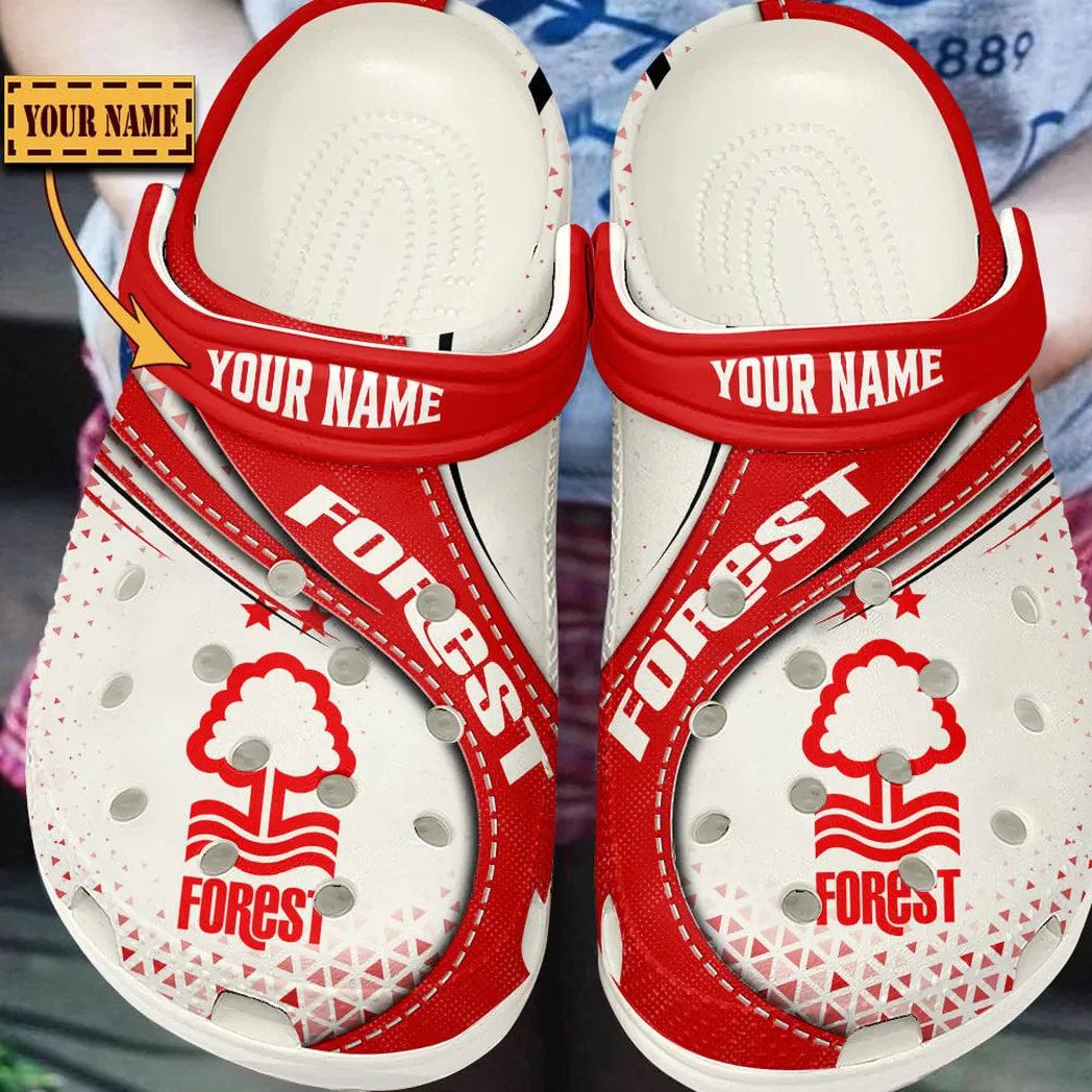 Woodland Reds Clogs Full Print, Casual Supporter Clogs SPO2120007 - White - Image 2