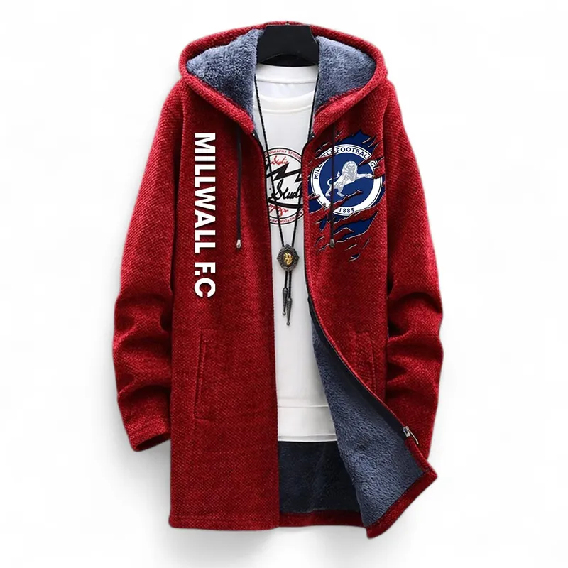 True Fan Union Fleece Windbreaker Jacket, Game Ready Jacket EPL127 - Red - Image 2