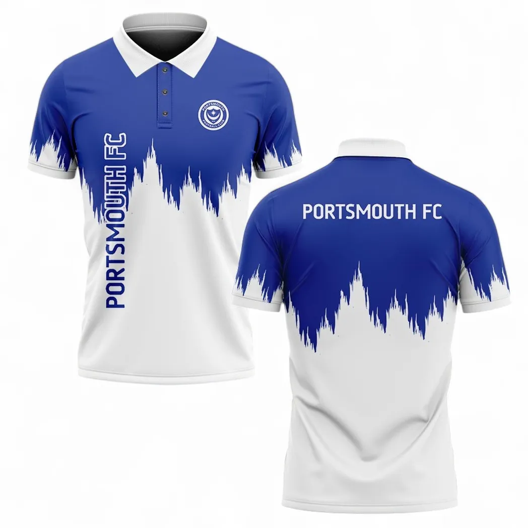 UK Soccer Club Polo Shirt, Full Print Design Button Shirt For Fan Sport EPL200