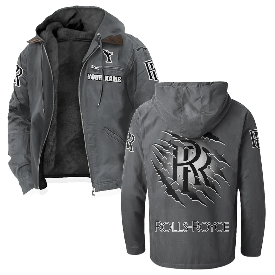 Ultra-Luxury Car Flannel Hoodie, Rider's Everyday Hoodie HVN1327RR - Gray - Image 2