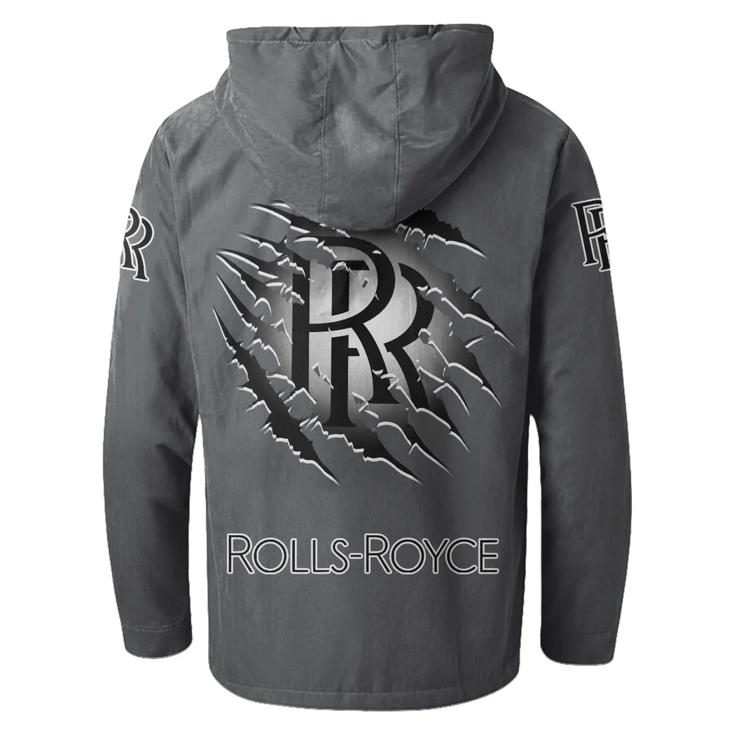 Ultra-Luxury Car Flannel Hoodie, Rider's Everyday Hoodie HVN1327RR - Gray - Image 4