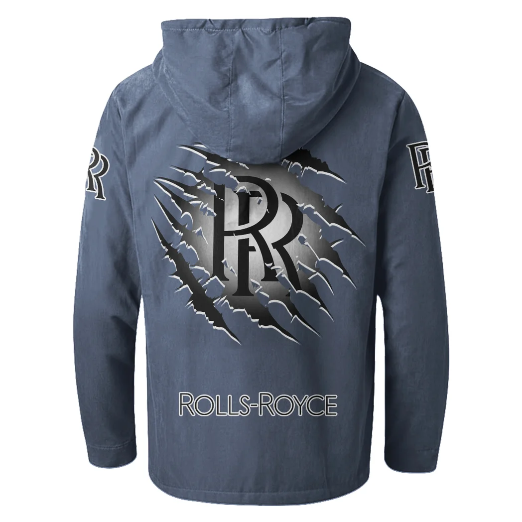 Ultra-Luxury Car Flannel Hoodie, Rider's Everyday Hoodie HVN1327RR - Navy Blue - Image 4