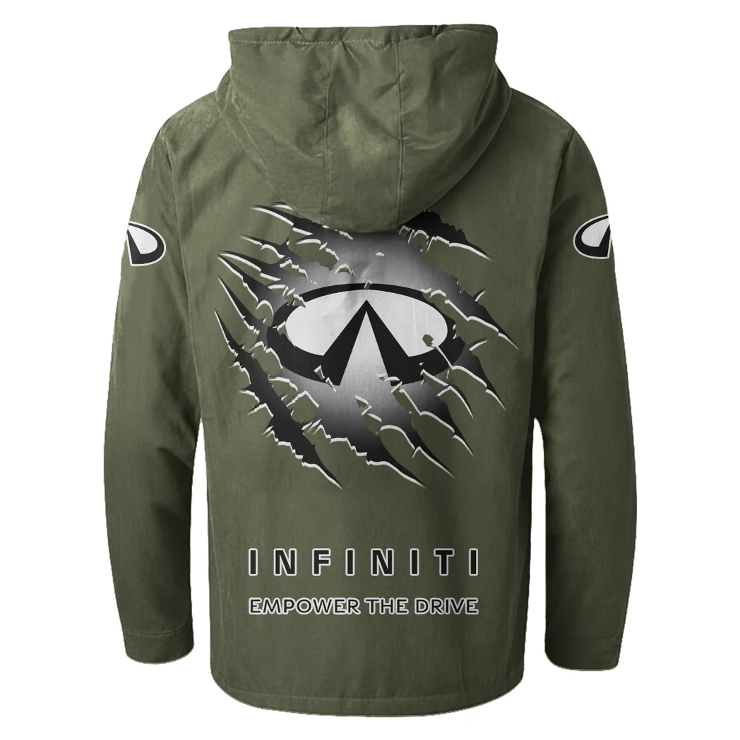 Upscale Automobile Flannel Hoodie, Classic Garage Hoodie HVN1327IN - Green - Image 4