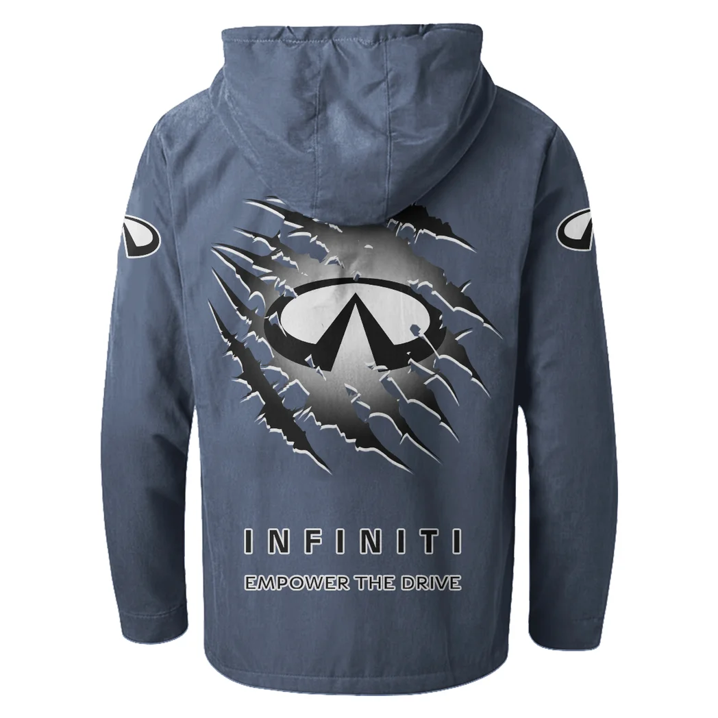 Upscale Automobile Flannel Hoodie, Classic Garage Hoodie HVN1327IN - Navy Blue - Image 4