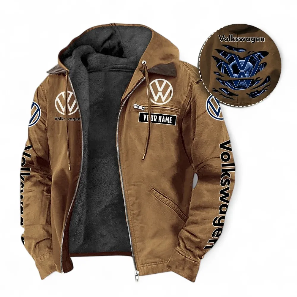 Urban Vehicle Hooded And Flannel Hoodie, Street-Ready Casual Hoodie For Car Lovers CAR391 - Camel - Image 2