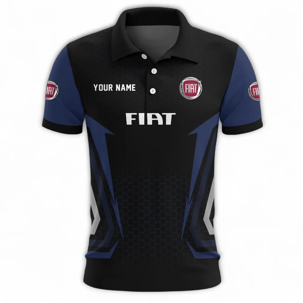 Urbanova Cars Polo Shirt, Rugged Fit Button Shirt CAR526 - Navy - Image 2