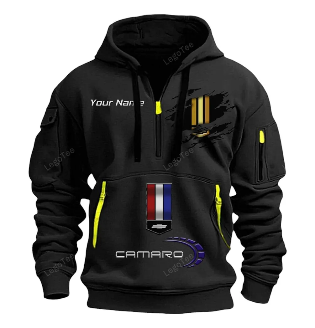 US Performance Coupe Hoodie Half Zipper, Game Day Half-Zip Hoodie CAR113 - Black - Image 2