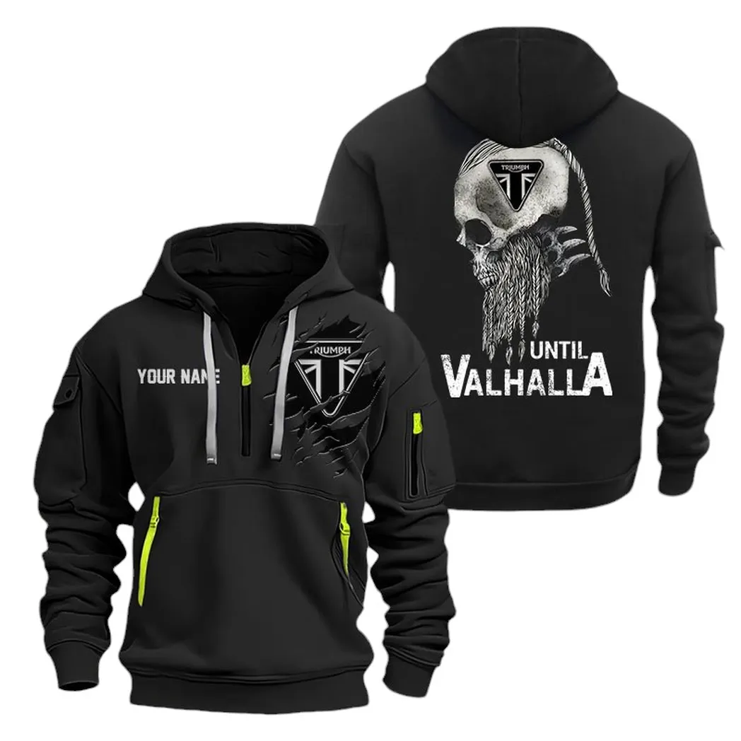 Velocity Machine Hoodie Half Zipper, True Supporter Half-Zip Hoodie CAR072 -Black - Image 2