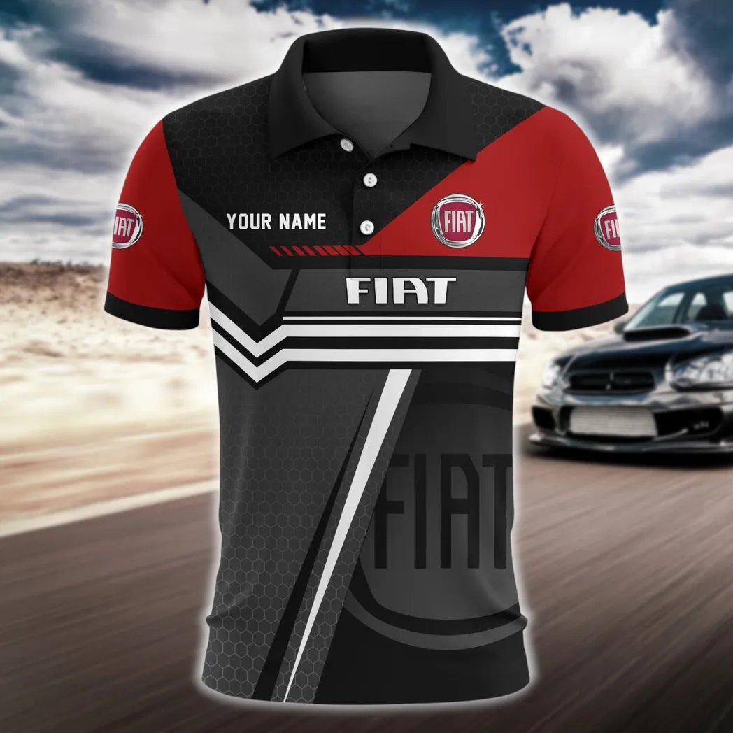 Vintario Autos Polo Shirt, Sporty Urban Style Button Shirt CAR525111025029