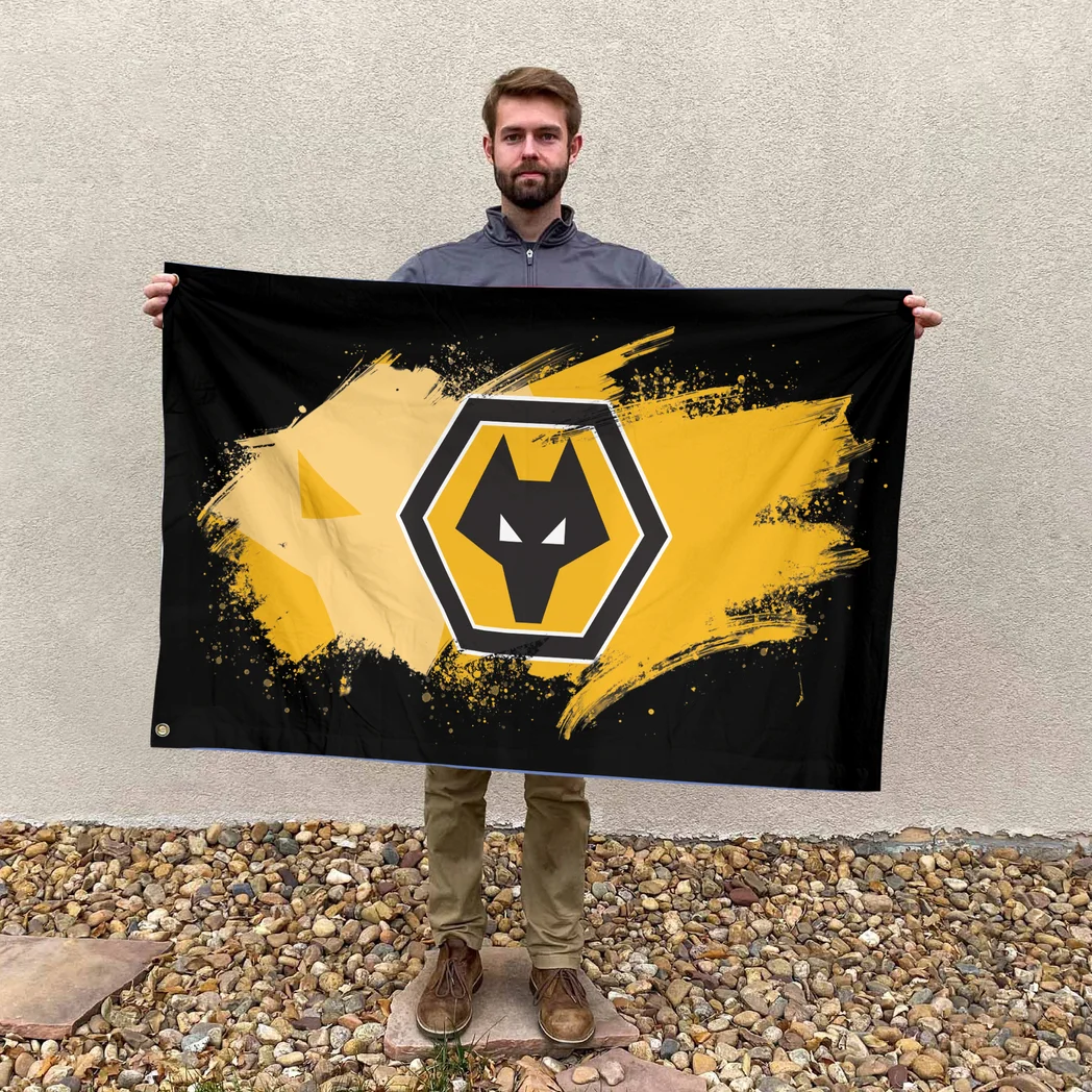 Midlands Wolf Spirit Flags Logo Print, Vibrant Fan Pride Flag HVN1169WW - Image 3