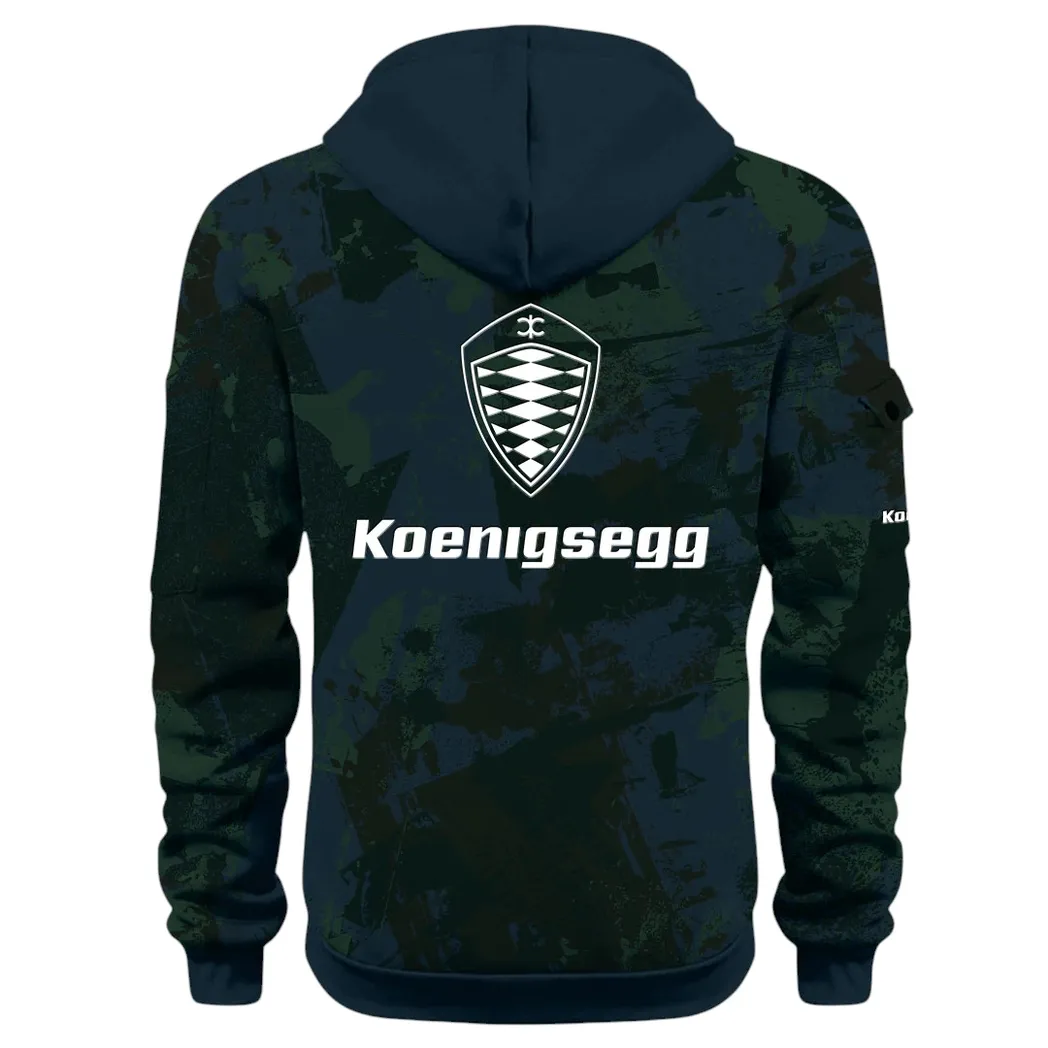Extreme Speed Vehicle Hoodie Half Zip 3D Print, Urban Style & Relaxed Fit Hoodie CAR514 - Navy - Image 4