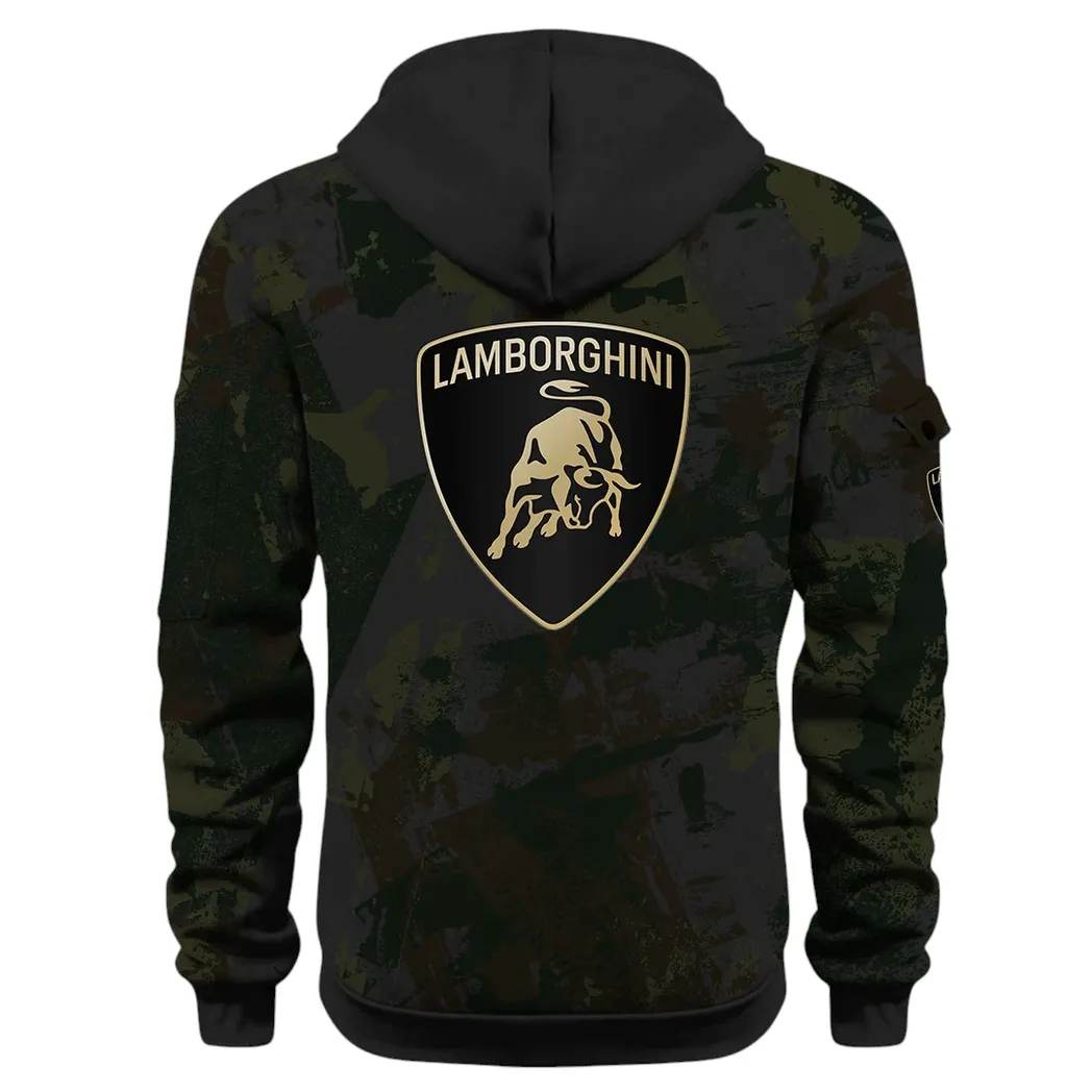 Iconic Supercar Ride Hoodie Half Zip 3D Print, Sporty & Casual Everyday Wear Hoodie CAR514 - Black - Image 4