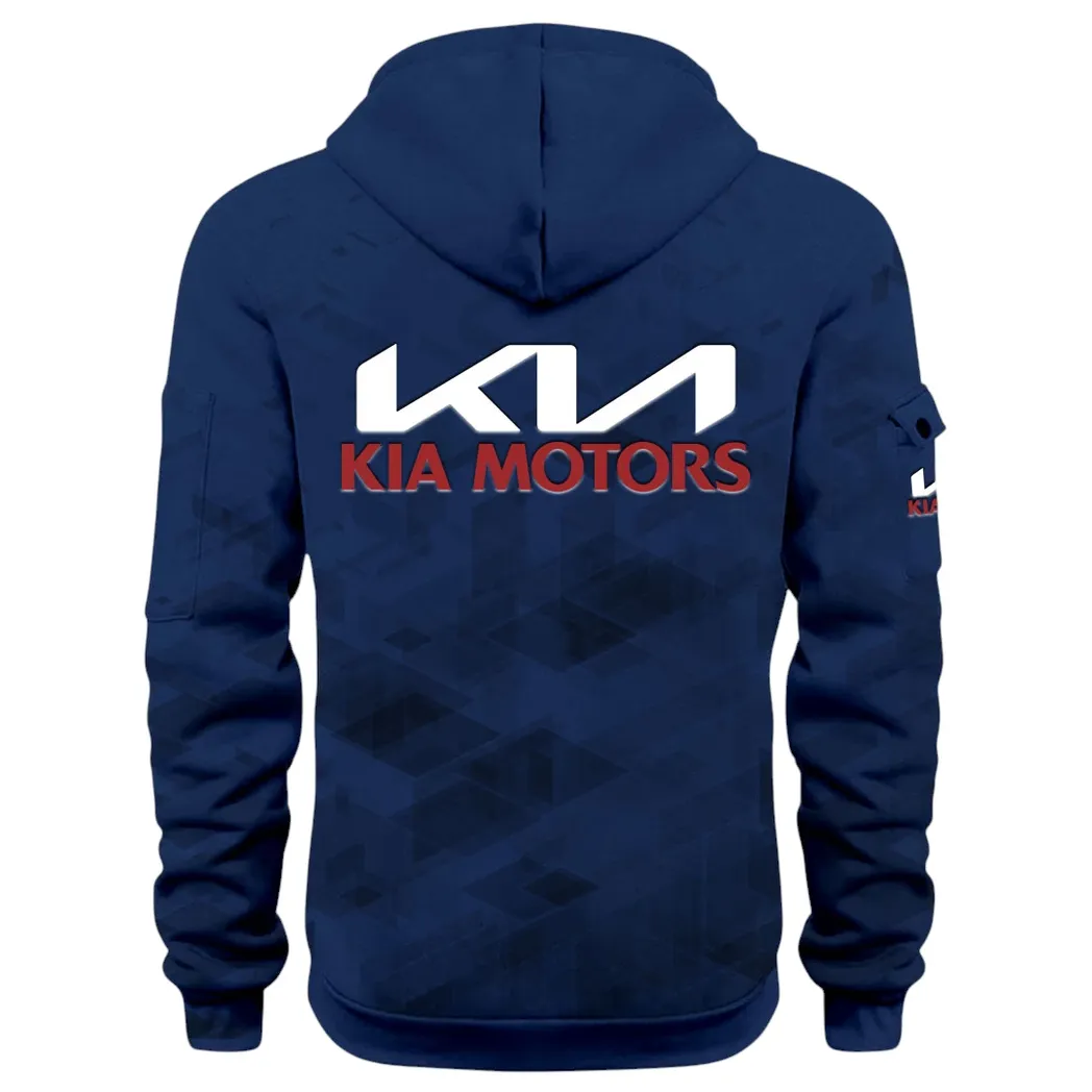 Reliable Automobile Hoodie Half Zip 3D Print, Sporty & Street-Ready Hoodie CAR514 - Navy - Image 4
