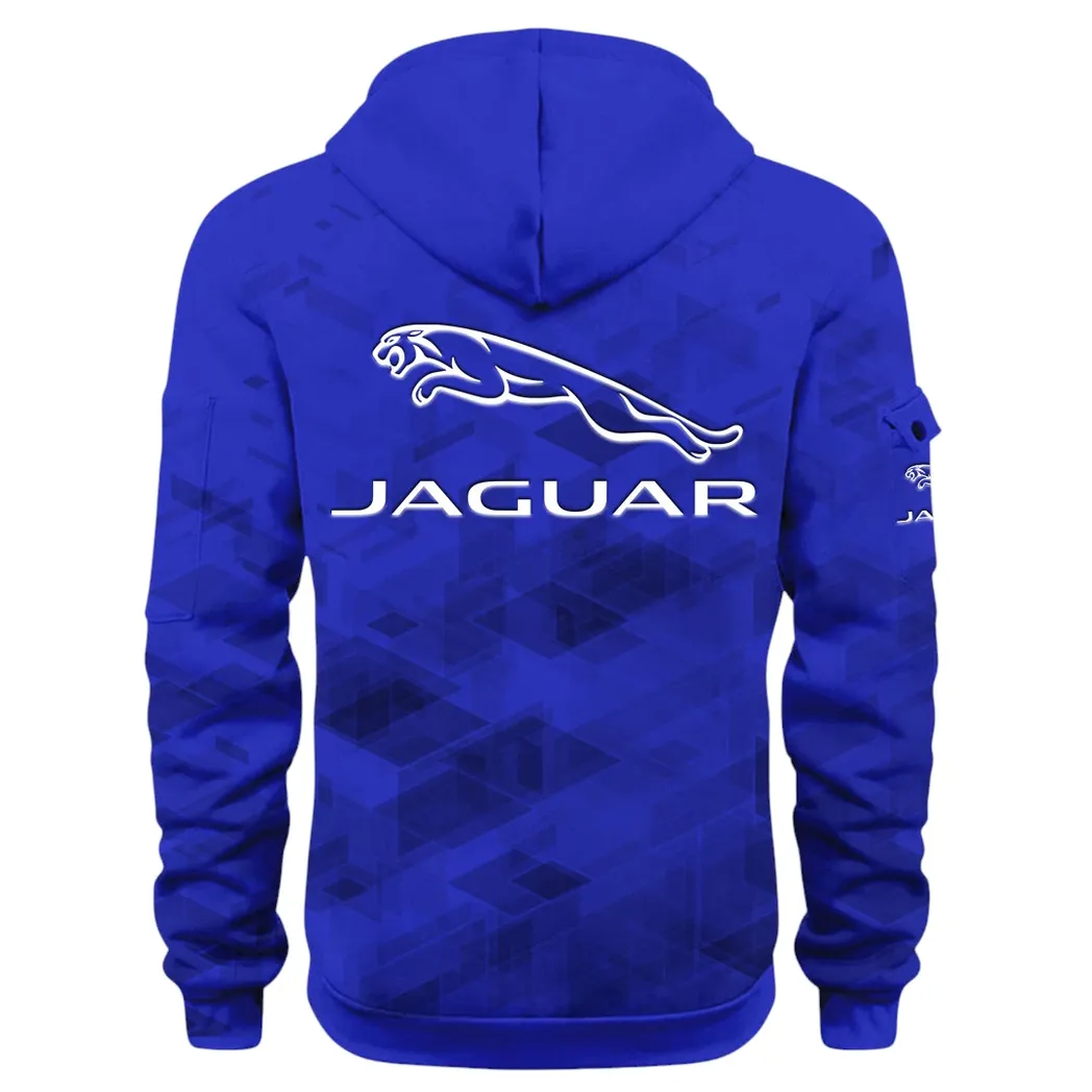Sophisticated Car Hoodie Half Zip 3D Print, Everyday Comfortable Hoodie CAR514 - Blue - Image 4