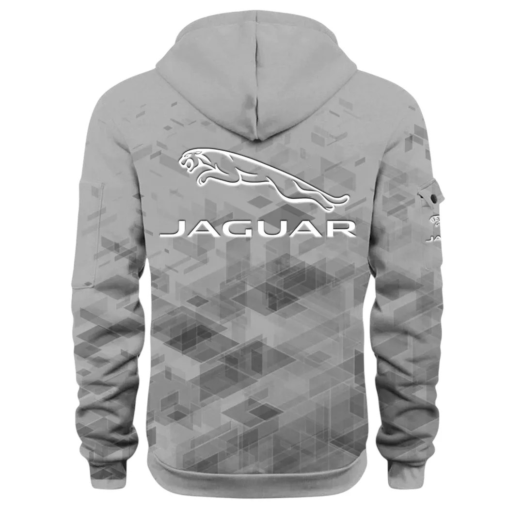 Sophisticated Car Hoodie Half Zip 3D Print, Everyday Comfortable Hoodie CAR514 - Gray - Image 4