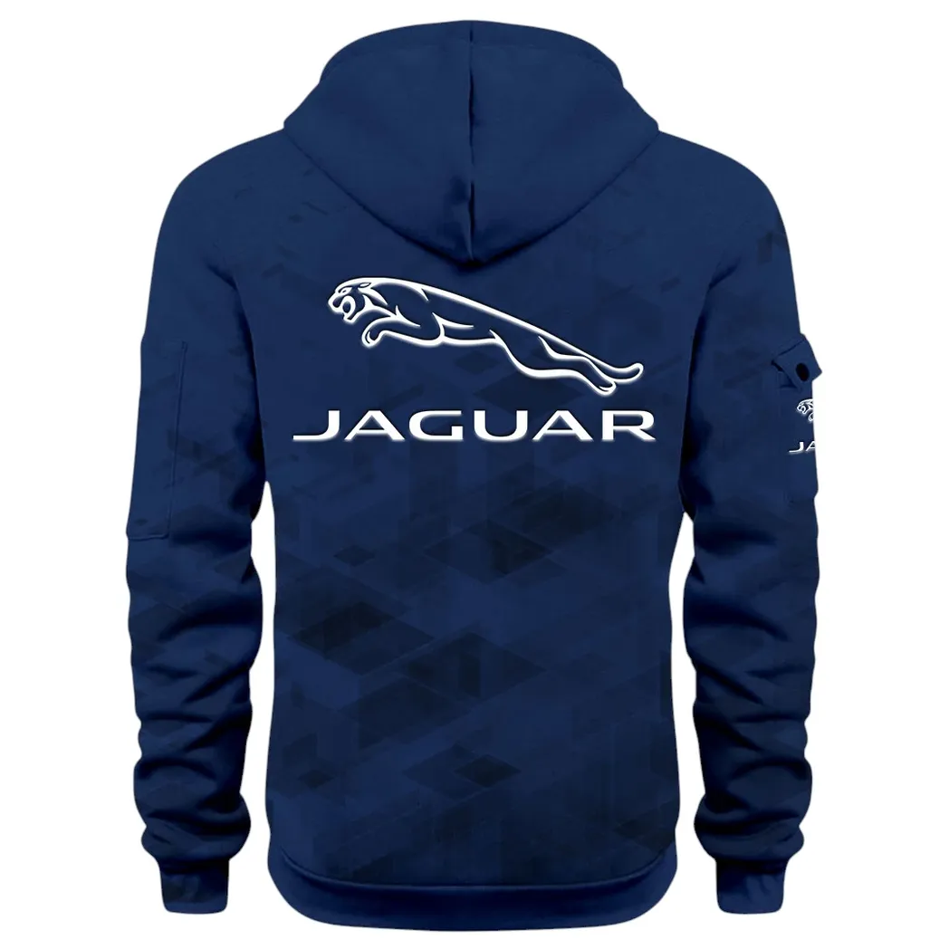 Sophisticated Car Hoodie Half Zip 3D Print, Everyday Comfortable Hoodie CAR514 - Navy - Image 4