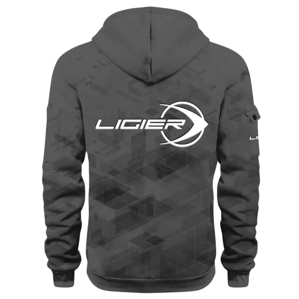 Racing Vibe Hoodie Half Zip 3D Print, Casual Fit for Everyday Wear Hoodie CAR514 - Dark Gray - Image 4