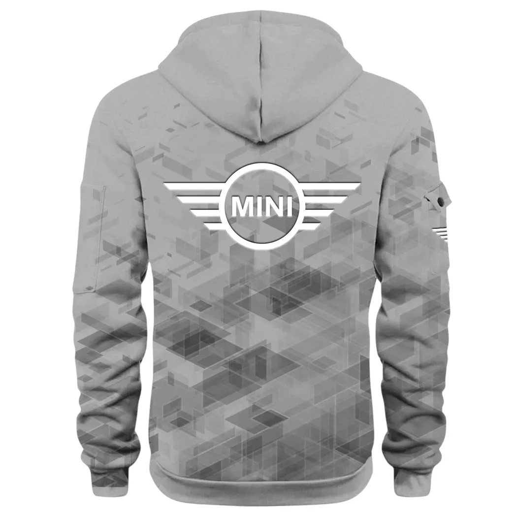 Car Zippy Compact Hoodie Half Zip 3D Print, Casual Fit for Everyday Wear Hoodie CAR514 - Gray - Image 4
