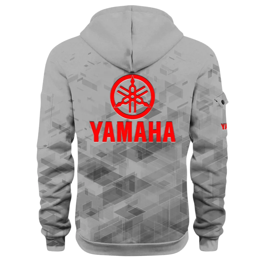 Road Motorcycle Hoodie Half Zip 3D Print, Street-Ready Casual Hoodie CAR514 - Gray - Image 4