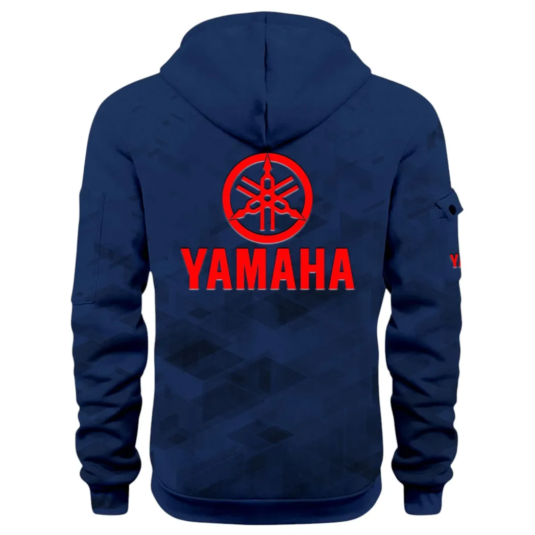 Road Motorcycle Hoodie Half Zip 3D Print, Street-Ready Casual Hoodie CAR514 - Navy - Image 4